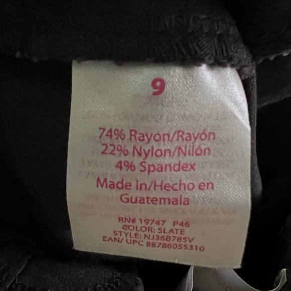 Womens size 9 flat front pants slate gray - Picture 2 of 3